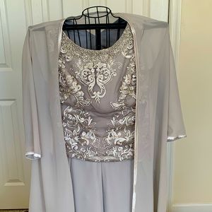 3-piece wedding/evening pants ensemble.